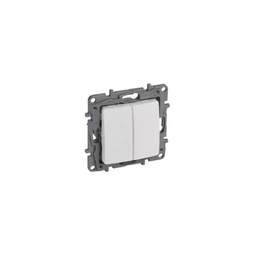 LEGRAND 764508 Niloé N106+6 dupla váltóérintkezős nyomó fehér