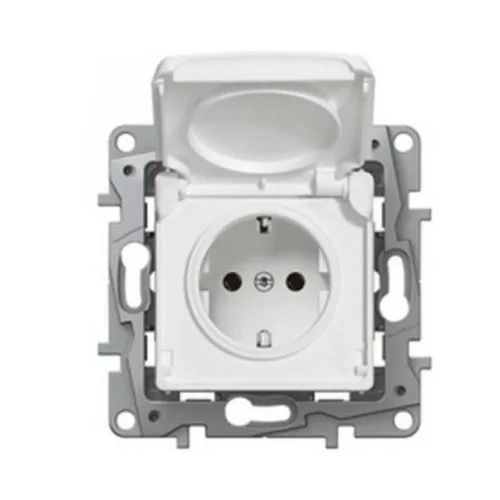 LEGRAND 764531 Niloé 162 2P+F dugalj csavaros bekötéssel IP44 fehér