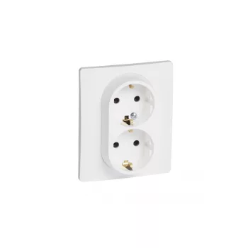   LEGRAND 764534 Niloé 2×2P+F Csatlakozóaljzat csavaros fehér