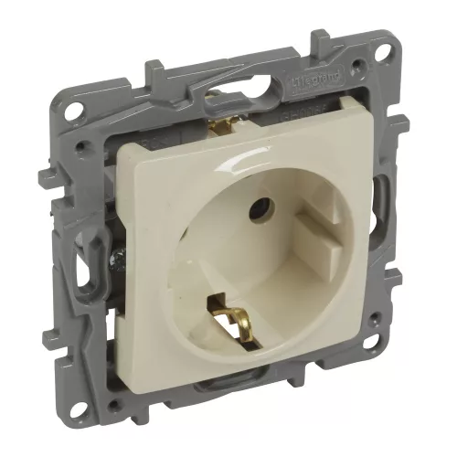 LEGRAND 764639 Niloé 162 2P+F dugalj csavaros bekötéssel bézs