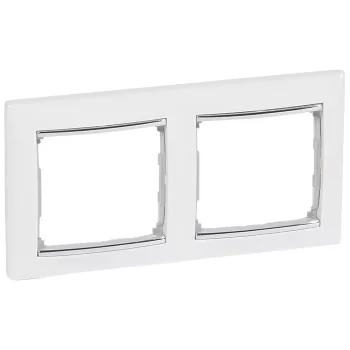 LEGRAND 770492 Valena 2-keret fehér/ezüst