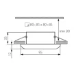 KANLUX 7720 RESO LED lámpa power szögletes