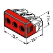 WAGO 773-173 Vezeték összekötő.3X2.5-6mm2 ÁTL