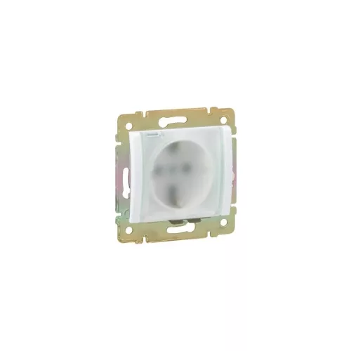 LEGRAND 774220 Valena 2P+F Csatlakozóaljzat csapófedéllel fehér IP44