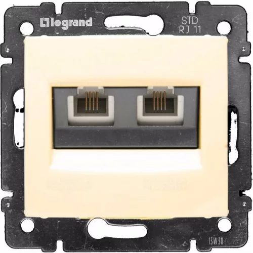LEGRAND Valena 774339 tel csatl. krém 2RJ11