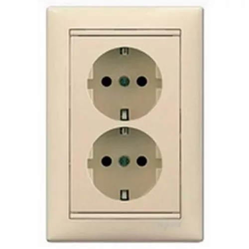 LEGRAND 774370 Valena 162/2 dupla dugalj elefántcsont