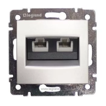   LEGRAND 774439 Valena Telefon-csatlakozóaljzat 2xRJ11 fehér