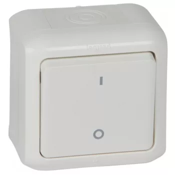 Legrand Forix IP44 falon kívüli kétpólusú kapcsoló 10 AX - 250 V~ fehér