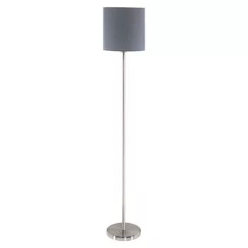   EGLO 95166 PASTERI állólámpa acél matt nikkel / textil szürke