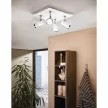 EGLO TAMARA1 spot lámpa acél, üveg fehér, króm GU10 4X3W IP44 - 95995