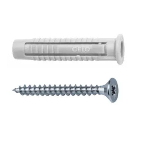 APOLO CELO 96FXSZ Dübel univerzális PZ2 facsavarral csavarméret: 4,5x45mm 6mmd-furat 30mm műany