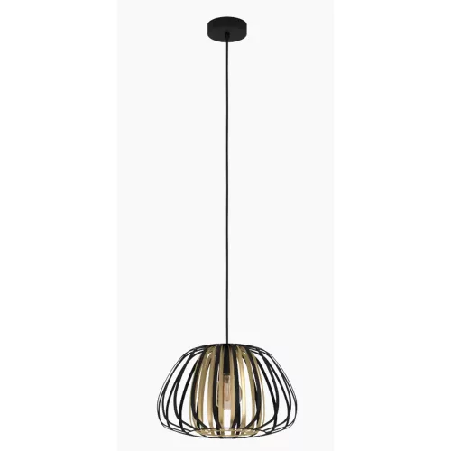 EGLO 99666 ENCINITOS függeszték acél fekete, arany E27 1x40W