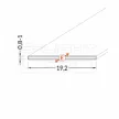 TOPMET A2040038 LED profil fedél "E" opál (2 méteres szál)