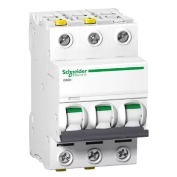   SCHNEIDER A9F04320 A9 iC60N 3P 20A C 6kA Kismegszakító (24351)