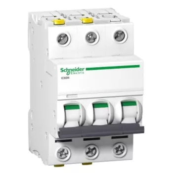 SCHNEIDER A9F04332 A9 iC60N 3P 32A C 6kA Kismegszakító
