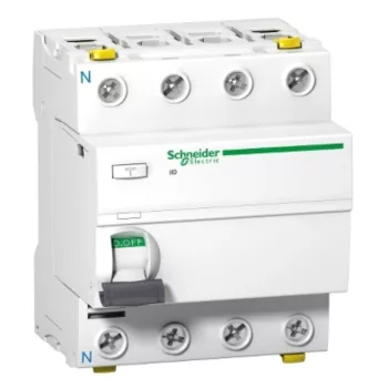 SCHNEIDER A9Z21425 A9 FI-relé 4P 25A 30mA A típus (23467)