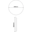 AVIDE LED mennyezeti lámpa Janet 24W NW 4000K 1680lm d=380mm - ACLO38NW-24W-JAN
