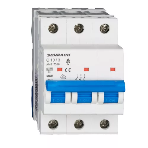 SCHRACK AM617310 Amparo Kismegszakító C 10A, 3 pólusú