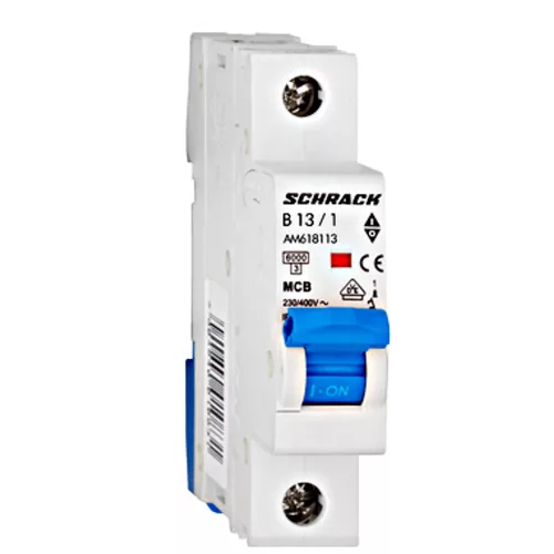 SCHRACK Kismegszakító AMPARO 6kA, B 13A, 1 pólusú - AM618113