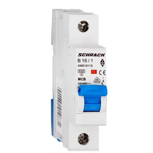 SCHRACK AM618116 Amparo Kismegszakító B 16A, 1 pólusú