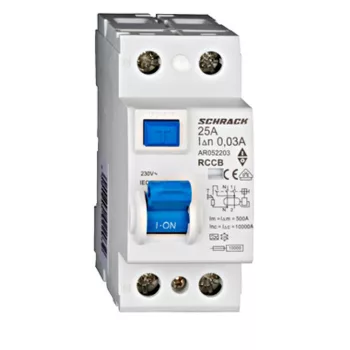   SCHRACK AR052203 Hibaáram kapcsoló AMPARO 10kA 25A 2pólusú, 30mA