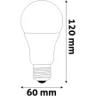 AVIDE ASG27RGBW-9,7W-RC Smart LED fényforrás A60 9,7W RGB+W 2700K IR távirányítóval