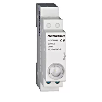 SCHRACK AZ106804 Jelzőlámpa LED-del AMPARO, fehér 230V AC