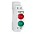 SCHRACK AZ106808 Jelzőlámpa LED-del AMPARO, piros/zöld 230V AC