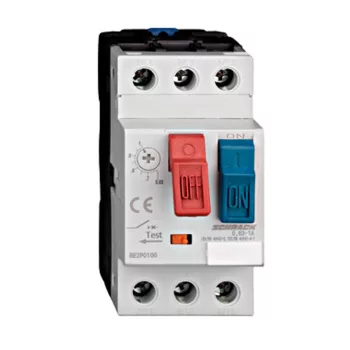   SCHRACK BE2P0100 Motorvédőkapcsoló CUBICO PB, 3 pólusú, 0,63-1AClass 10A