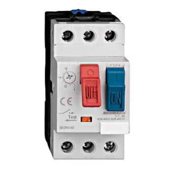   SCHRACK BE2P0160 Motorvédőkapcsoló CUBICO PB, 3 pólusú, 1-1,6AClass 10A
