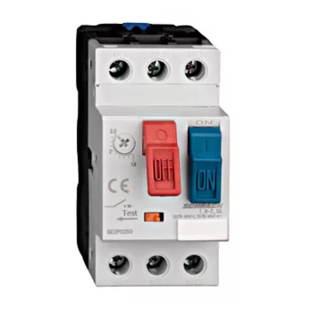   SCHRACK BE2P0250 Motorvédőkapcsoló CUBICO PB, 3 pólusú, 1,6-2,5AClass 10A