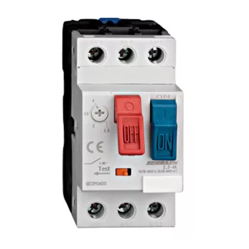   SCHRACK BE2P0400 Motorvédőkapcsoló CUBICO PB, 3 pólusú, 2,5-4AClass 10A