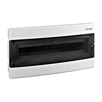   SCHRACK BK080008 Süllyesztett kiselosztó 1 soros, 24KE, átlátszó ajtó