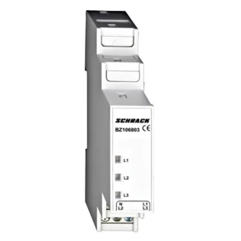   SCHRACK BZ106803 Sorbaépíthető 3 fázisú jelzőlámpa, 203/400V, 1KE