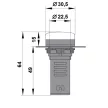 SCHRACK BZ501219-B Kompakt jelzőlámpa, LED, 230V AC/DC, fehér