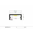 TOPMET C7020020 LED profil BEGTON12 eloxált ALU (2 méteres szál)