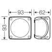 HENSEL DK0200GZ Kötődoboz falonkívüli 93mmx 93mmx 62mm szürke műanyag IP66