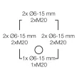 HENSEL DK0200GZ Kötődoboz falonkívüli 93mmx 93mmx 62mm szürke műanyag IP66