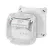 HENSEL DK0202GZ Kötődoboz sorkapocsal szerelve falonkívüli 93mmx 93mmx 62mm szürke műanyag IP66
