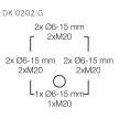 HENSEL DK0202GZ Kötődoboz sorkapocsal szerelve falonkívüli 93mmx 93mmx 62mm szürke műanyag IP66