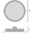 LEDVANCE DL IP44 DN 165 13W 840 WT lámpatest 4058075703087