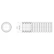 GEWISS DX15120R Lépésálló gégecső behúzószállal 100m 20mm fekete FK15 750N