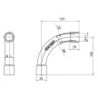 GEWISS DX40125 Könyök MÜII 90° 25mm-átmérő