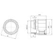 GEWISS MÜII 32 - Kötődobozhoz M32x1,5 tömszelence IP67 csőadapter - DX43232