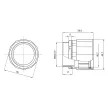 GEWISS MÜII 40 - Kötődobozhoz M40x1,5 tömszelence IP67 csőadapter - DX43240