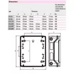 ETI ECH-12PT, kültéri műanyag szekrény, 12 modul, IP65 1101062