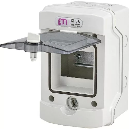 ETI ECH-4G, kültéri műanyag szekrény, 4 modul, IP65 1101060