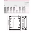 ETI ECH-4G, kültéri műanyag szekrény, 4 modul, IP65 1101060
