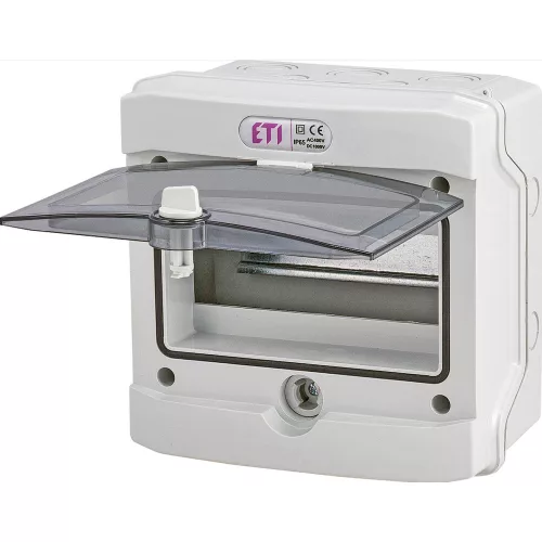 ETI ECH-8G, kültéri műanyag szekrény, 8 modul, IP65 1101061