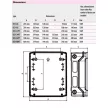 ETI ECH-8G, kültéri műanyag szekrény, 8 modul, IP65 1101061